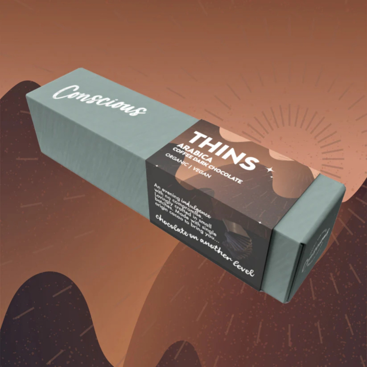 Arabica Coffee Thins EKO 120g i gruppen Råvaror & Dryck / Godis & Choklad hos Rawfoodshop Scandinavia AB (CCAC120-S)
