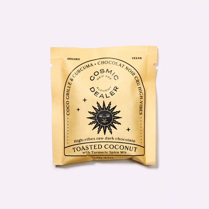 Choklad Rostad Kokos & Gurkmeja EKO 20g i gruppen Råvaror & Dryck / Godis & Choklad / Choklad & Bars hos Rawfoodshop Scandinavia AB (CHAKRACOCO)