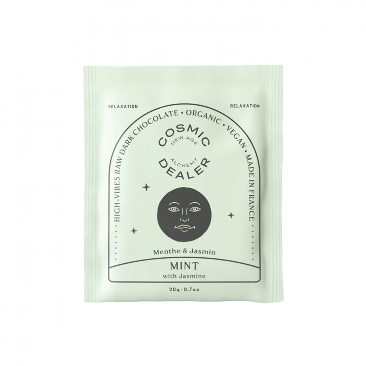 Choklad Mint & Jasmin EKO 20g i gruppen Råvaror & Dryck / Godis & Choklad / Choklad & Bars hos Rawfoodshop Scandinavia AB (CHAKRAMINT)