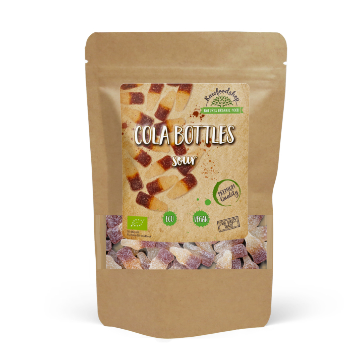 Colaflaskor Sura EKO 100g i gruppen Råvaror & Dryck / Godis & Choklad / Godis hos Rawfoodshop Scandinavia AB (COLACID5-100)