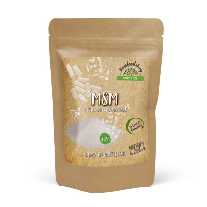MSM 500mg 60 kapslar i gruppen Kosttillskott / Övriga kosttillskott / MSM hos Rawfoodshop Scandinavia AB (CUMSMX60CAP)