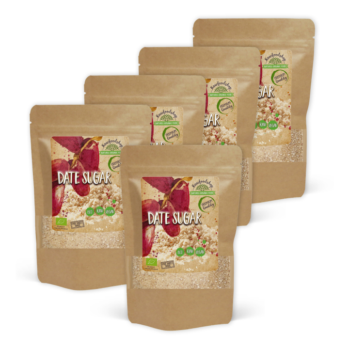 Dadelsocker EKO 500g x 5 paket i gruppen Råvaror & Dryck / Frukt & Bär / Dadlar hos Rawfoodshop Scandinavia AB (DAD01-SET5)