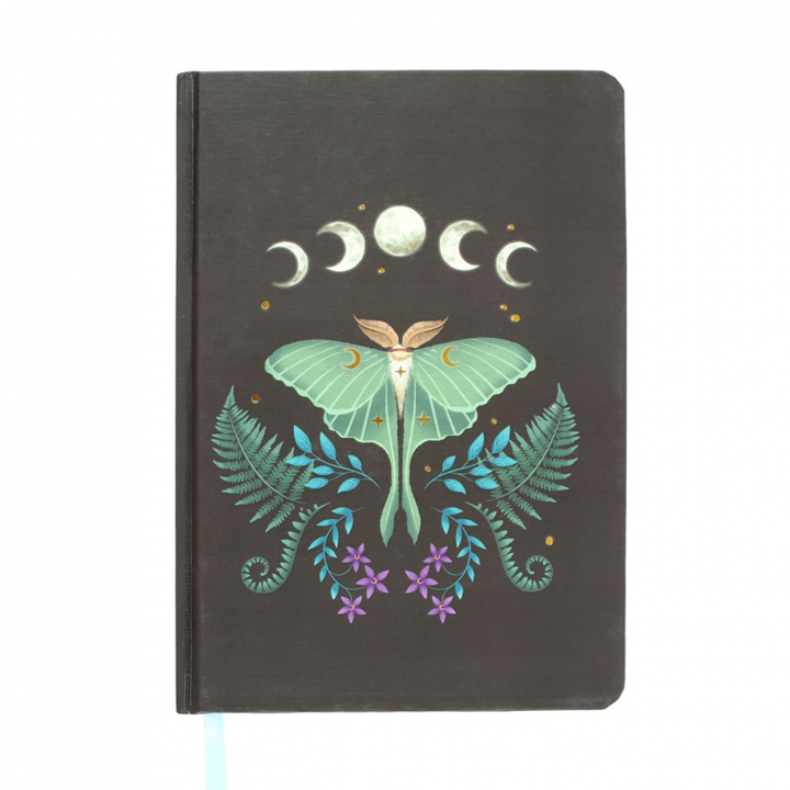 Luna Moth Anteckningsbok A5 i gruppen Hem & Själ / Harmonisk livsstil / Böcker hos Rawfoodshop Scandinavia AB (DF78523)