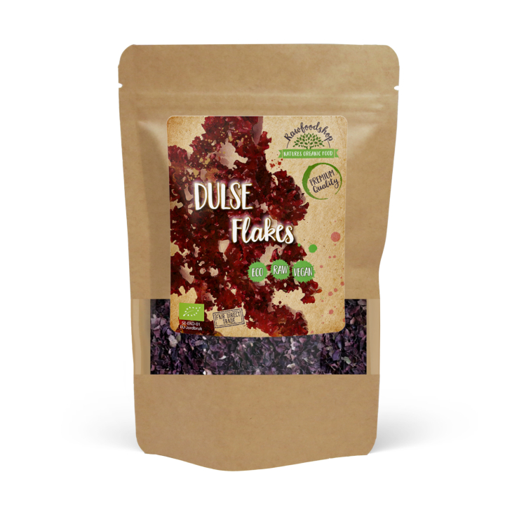 Dulse Flakes EKO 125g i gruppen Hälsa / Örter, Alger & Svampar / Alger & Sjögräs hos Rawfoodshop Scandinavia AB (DULF1)