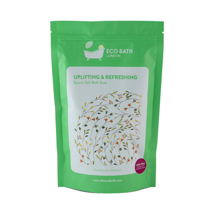 Epsom Salt Bath Soak Uplifting & Refreshing 1kg i gruppen Kroppsvård / DIY Råvaror / Naturliga tillsatser hos Rawfoodshop Scandinavia AB (EBS7)