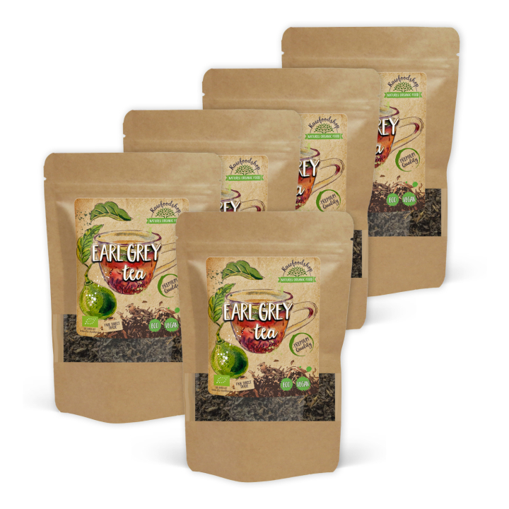 Earl Grey Te EKO 100g x 5 paket i gruppen Råvaror & Dryck / Drycker / Teer hos Rawfoodshop Scandinavia AB (EGT10-SET5)