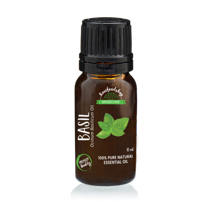 Basilika Eterisk Olja 10ml i gruppen Hud & Kropp / Naturlig DIY / Eteriska oljor hos Rawfoodshop Scandinavia AB (EOUL-13)