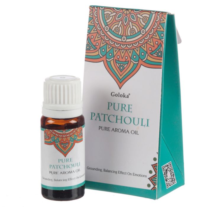 Goloka Patchouli Doftolja 10ml i gruppen Hem & Själ / Stämning & doft / Doftolja hos Rawfoodshop Scandinavia AB (FO35780)