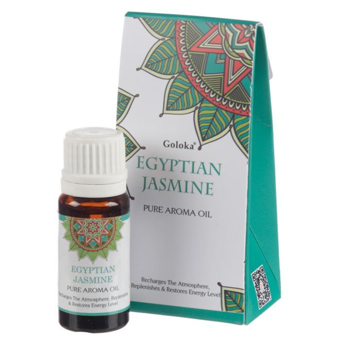 Goloka Egyptisk Jasmin Doftolja 10ml i gruppen Hem & Själ / Ritual & Ceremoni / Rökelse, Ljus & Dofter hos Rawfoodshop Scandinavia AB (FO35896)