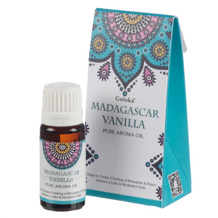 Goloka Madagaskar Vanilj Doftolja 10ml i gruppen Hem & Själ / Ritual & Ceremoni / Rökelse, Ljus & Dofter hos Rawfoodshop Scandinavia AB (FO35902)