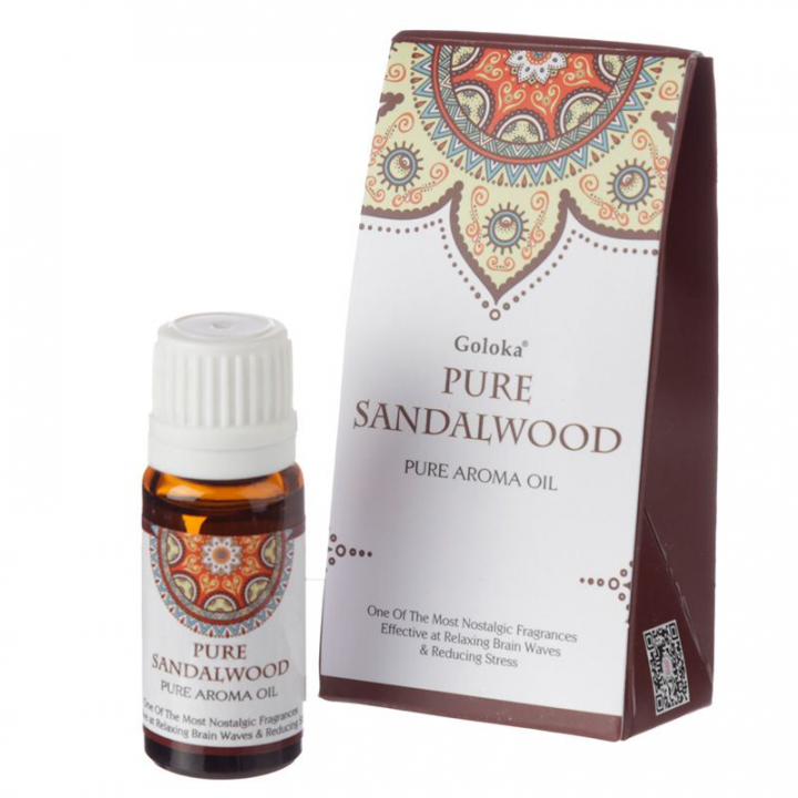 Goloka Sandelträ Doftolja 10ml i gruppen Hem & Själ / Stämning & doft / Doftolja hos Rawfoodshop Scandinavia AB (FO35919)