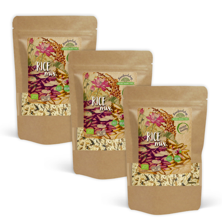 Ris Mix EKO 500g x 3 paket i gruppen Råvaror & Dryck / Skafferiet / Ris & Korn hos Rawfoodshop Scandinavia AB (FRM50-SET3)