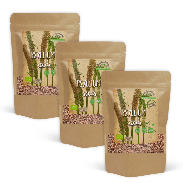 Psyllium Frön EKO 300g x 3 paket i gruppen Råvaror & Dryck / Hälsokost / Frön hos Rawfoodshop Scandinavia AB (FRO11-SET3)