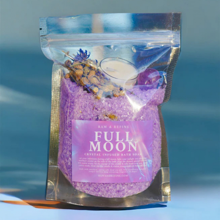 Full Moon Badsalt med ljus 476g i gruppen Kroppsvård / Färdiga produkter hos Rawfoodshop Scandinavia AB (FULLMOON01)