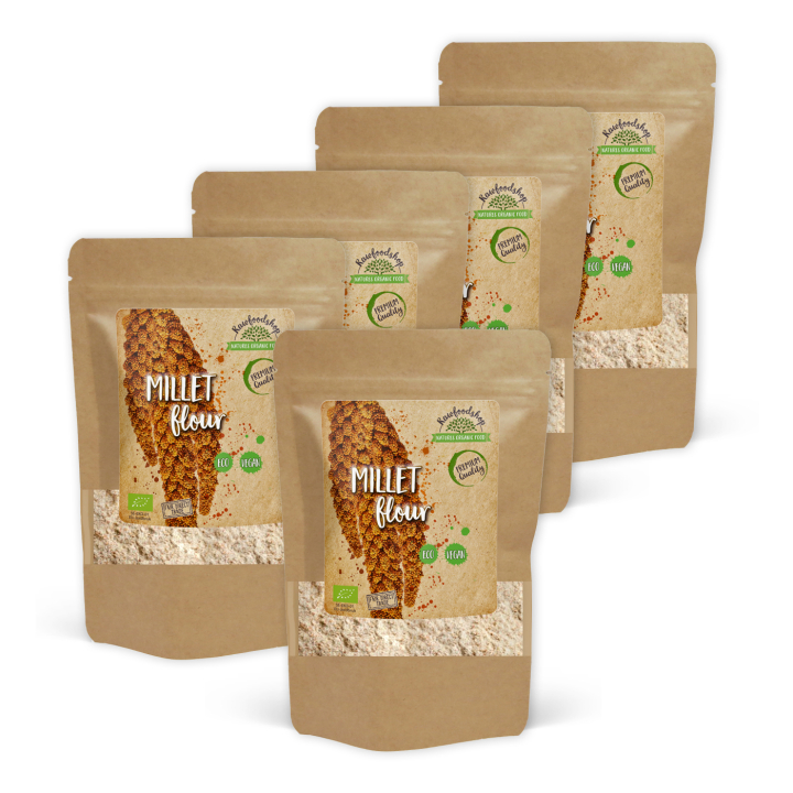 Hirsmjöl EKO 500g x 5 paket i gruppen Råvaror & Dryck / Bakning / Mjöler hos Rawfoodshop Scandinavia AB (GLUMJOL001-SET5)