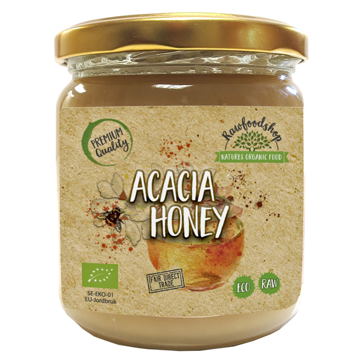 Akaciahonung EKO 500g i gruppen Råvaror & Dryck / Bakning / Honung hos Rawfoodshop Scandinavia AB (HAM50)