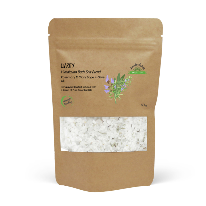 Badsalt Himalaya Clarity 500g i gruppen Hud & Kropp / Bad & Spa / Badsalt hos Rawfoodshop Scandinavia AB (HBATHSUL02)