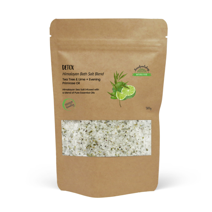 Badsalt Himalaya Detox 500g i gruppen Hud & Kropp / Bad & Spa / Badsalt hos Rawfoodshop Scandinavia AB (HBATHSUL04)