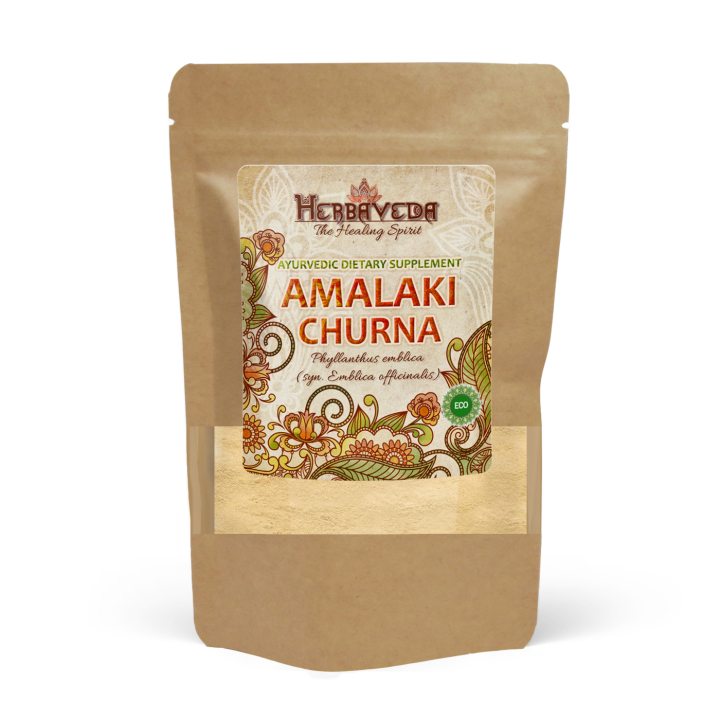 Amalaki Churna EKO 250g i gruppen OUTLET 20-80% / Kosttillskott 30-50% / Kosttillskott 30% hos Rawfoodshop Scandinavia AB (HERBA01-250)