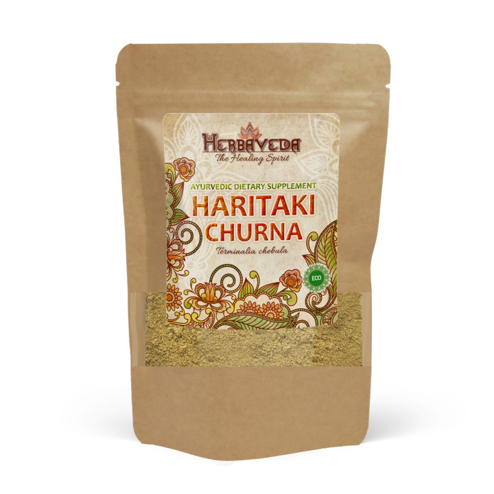 Haritaki Churna EKO 125g i gruppen Hälsa / Örter, Alger & Svampar / Örter hos Rawfoodshop Scandinavia AB (HERBA04)