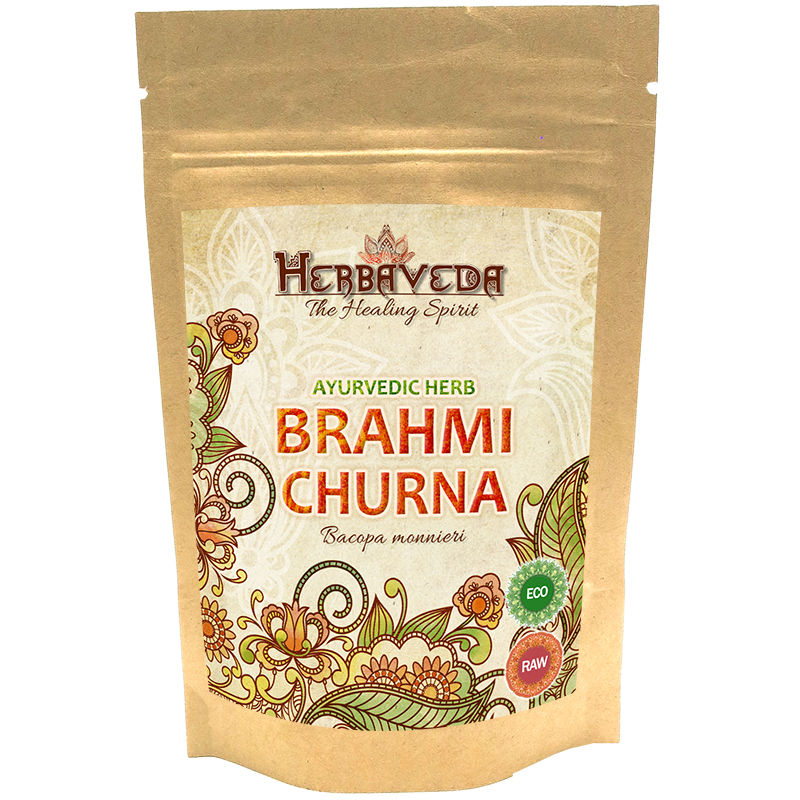 Brahmi Churna EKO 100g i gruppen Hälsa / Superfood / Örter hos Rawfoodshop Scandinavia AB (HERBA16)
