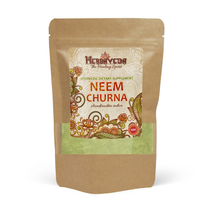 Neem Churna 125g i gruppen Hälsa / Örter, Alger & Svampar / Örter hos Rawfoodshop Scandinavia AB (HERBA17)