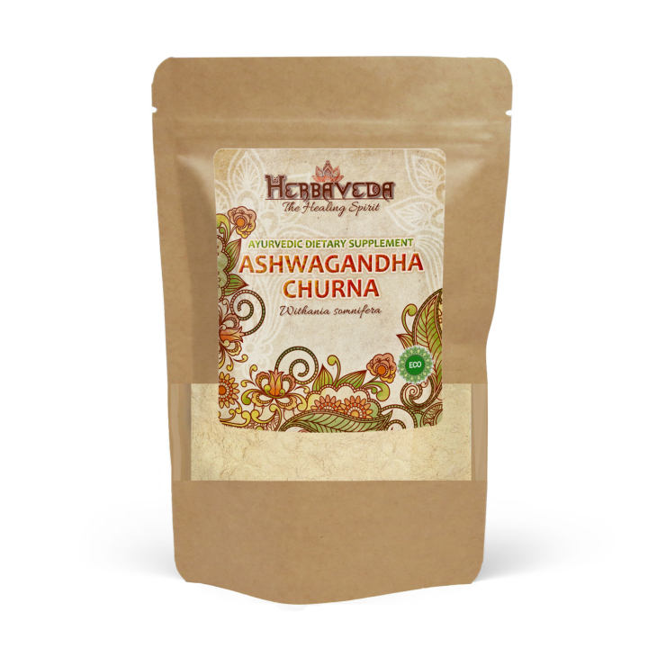 Ashwagandha Churna EKO 250g i gruppen Kosttillskott / Örter & Växter / Örter hos Rawfoodshop Scandinavia AB (HERBA18-250)