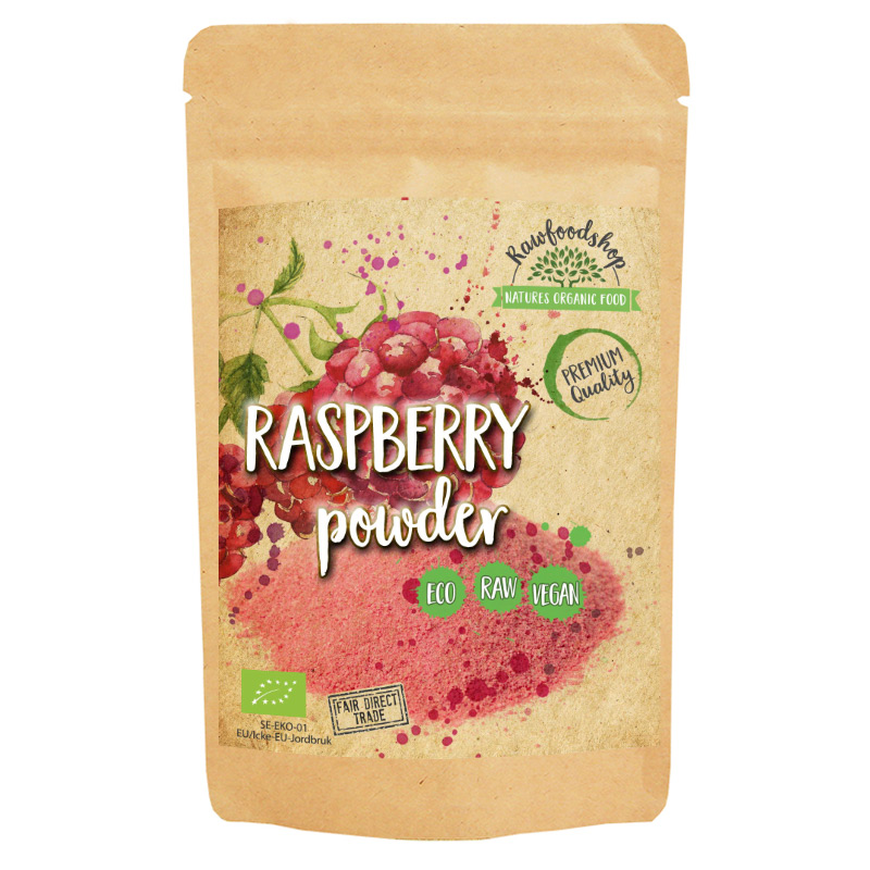 Hallonpulver EKO 100g i gruppen Råvaror & Dryck / Frukt & Bär / Hallon hos Rawfoodshop Scandinavia AB (HLP10)