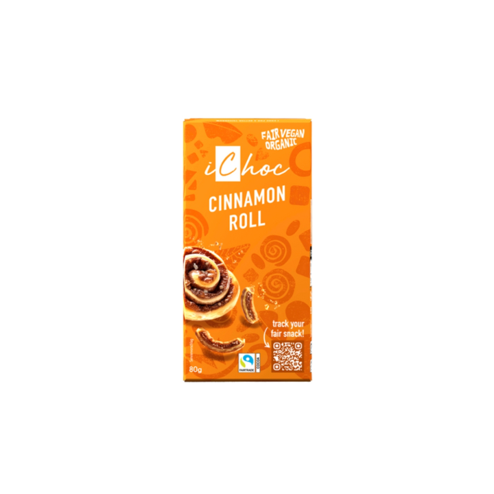 Choklad Cinnamon Roll EKO 80g i gruppen Råvaror & Dryck / Godis & Choklad / Choklad & Bars hos Rawfoodshop Scandinavia AB (ICHOC02)