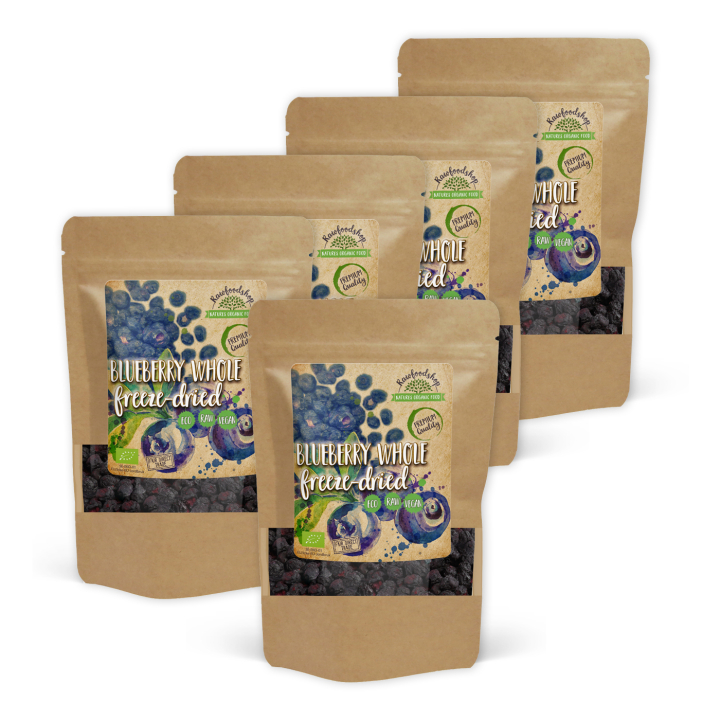 Blåbär Frystorkade Hela EKO 50g x 5 paket i gruppen Råvaror & Dryck / Frukt & Bär / Blåbär hos Rawfoodshop Scandinavia AB (K20040000000001-SET5)