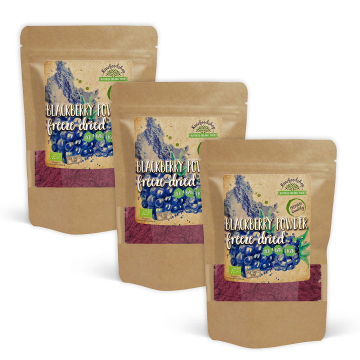 Björnbärspulver Frystorkat EKO 100g x 3 paket i gruppen Råvaror & Dryck / Frukt & Bär / Fruktpulver hos Rawfoodshop Scandinavia AB (K20070005002001-SET3)