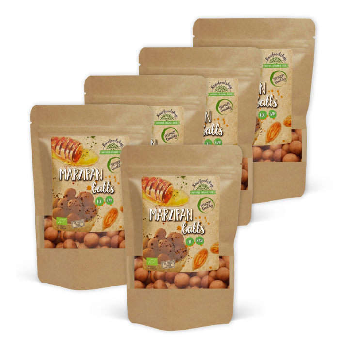 Marsipankulor i kakao EKO 100g x 5 paket i gruppen Råvaror & Dryck / Godis & Choklad / Godis hos Rawfoodshop Scandinavia AB (K21756-SET5)