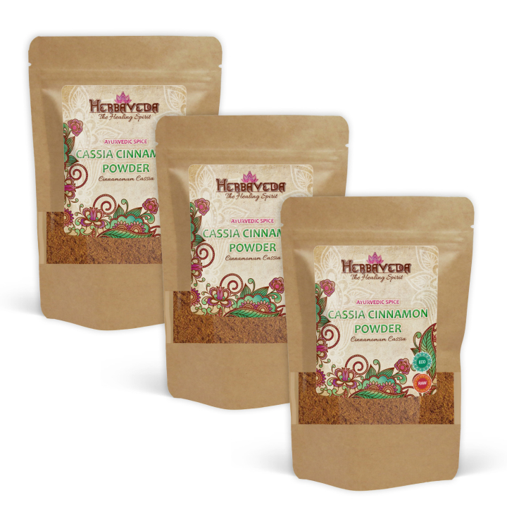 Kanelpulver Kassia EKO 100g x 3 paket i gruppen Råvaror & Dryck / Skafferiet / Kryddor & Salt hos Rawfoodshop Scandinavia AB (KKP10-SET3)