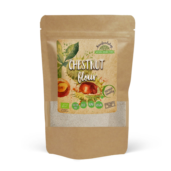 Kastanjemjöl EKO 500g i gruppen Råvaror & Dryck / Bakning / Mjöler hos Rawfoodshop Scandinavia AB (KNM50)