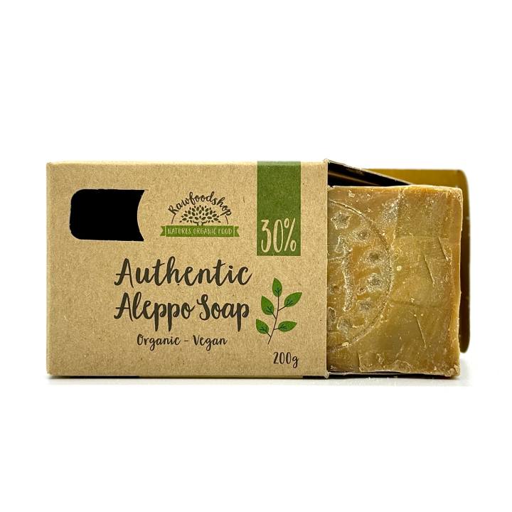 Aleppotvål Lagerbärsolja 30% EKO 200g i gruppen Hud & Kropp / Kropp / Handtvål hos Rawfoodshop Scandinavia AB (KNNBEC4)