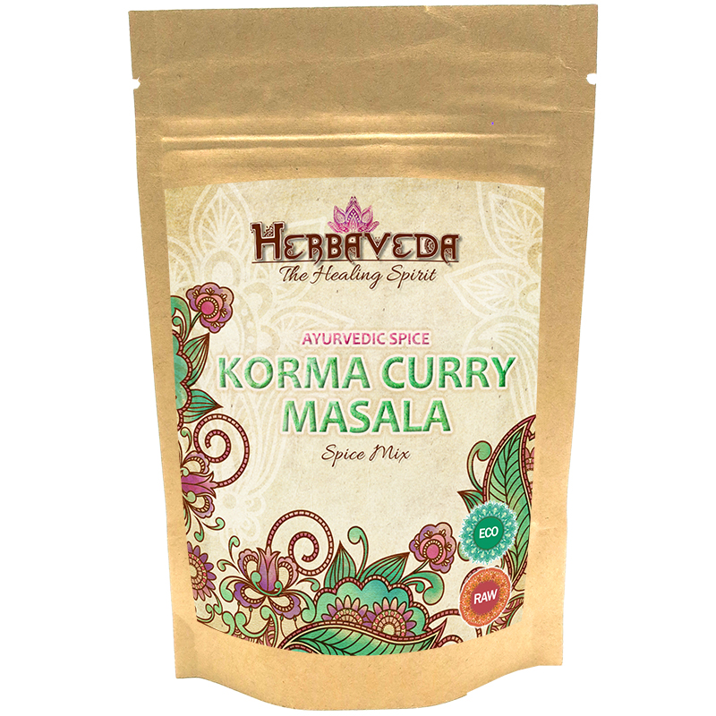 Korma Curry Masala 50g i gruppen Råvaror & Dryck / Skafferiet / Kryddor hos Rawfoodshop Scandinavia AB (KOMA1)