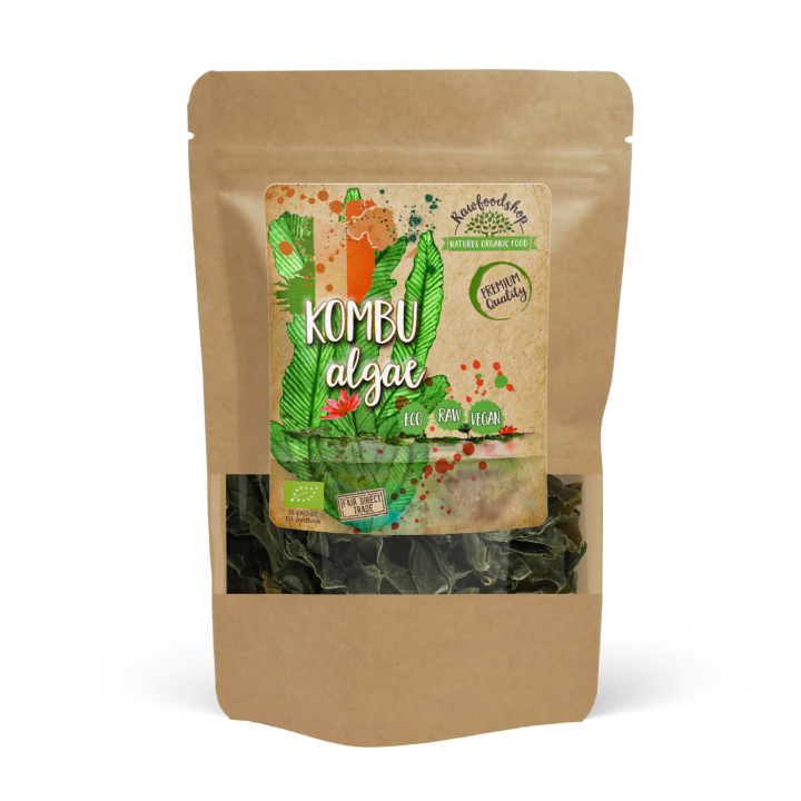 Kombu Alger EKO 125g i gruppen Hälsa / Örter, Alger & Svampar / Alger & Sjögräs hos Rawfoodshop Scandinavia AB (KOMBU01)