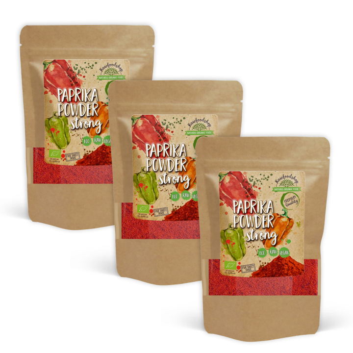 Paprikapulver Stark EKO 50g x 3 paket i gruppen Råvaror & Dryck / Skafferiet / Kryddor & Salt hos Rawfoodshop Scandinavia AB (KRY103-SET3)