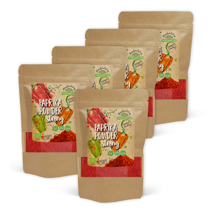 Paprikapulver Stark EKO 50g x 5 paket i gruppen Råvaror & Dryck / Skafferiet / Kryddor & Salt hos Rawfoodshop Scandinavia AB (KRY103-SET5)