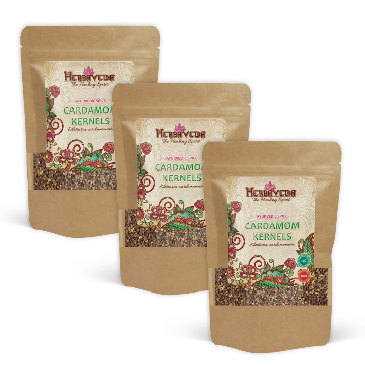 Kardemumma Kärnor EKO 50g x 3 paket i gruppen Råvaror & Dryck / Skafferiet / Kryddor & Salt hos Rawfoodshop Scandinavia AB (KRY29-SET3)