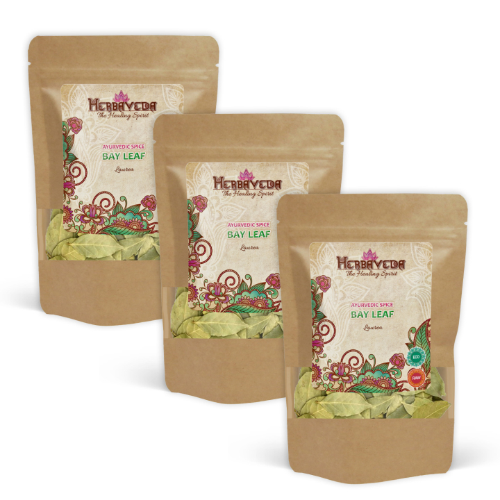 Lagerblad EKO 20g x 3 paket i gruppen Råvaror & Dryck / Skafferiet / Kryddor & Salt hos Rawfoodshop Scandinavia AB (KRY50-SET3)