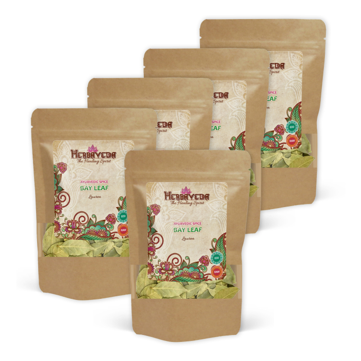Lagerblad EKO 20g x 5 paket i gruppen Råvaror & Dryck / Skafferiet / Kryddor & Salt hos Rawfoodshop Scandinavia AB (KRY50-SET5)