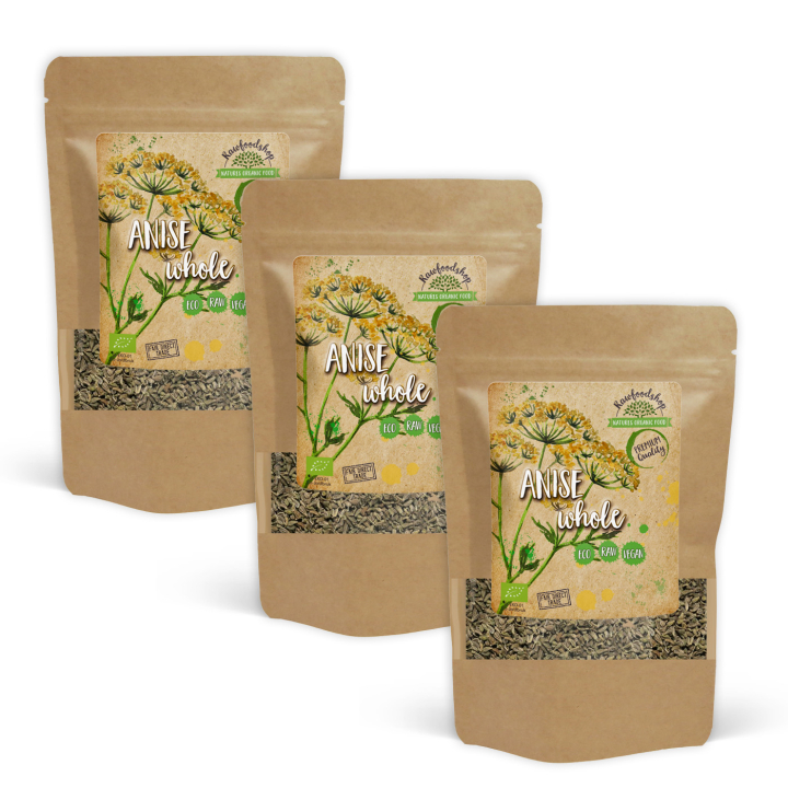 Anis Frön Hela EKO 50g x 3 paket i gruppen Råvaror & Dryck / Skafferiet / Kryddor & Salt hos Rawfoodshop Scandinavia AB (KRY92-SET3)