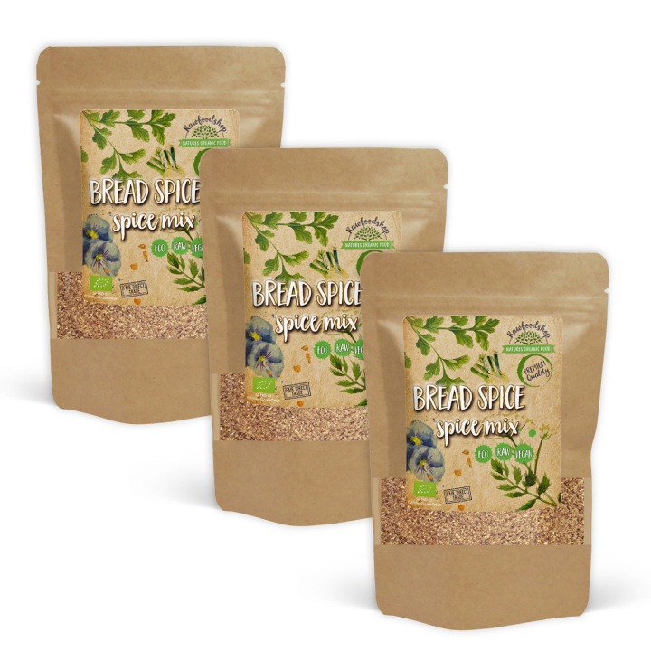 Brödkrydda EKO 50g x 3 paket i gruppen Råvaror & Dryck / Skafferiet / Kryddor & Salt hos Rawfoodshop Scandinavia AB (KRY93-SET3)