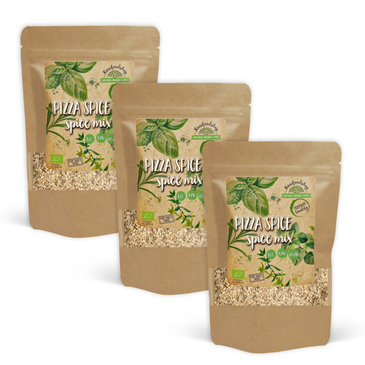 Pizzakrydda EKO 50g x 3 paket i gruppen Råvaror & Dryck / Skafferiet / Kryddor & Salt hos Rawfoodshop Scandinavia AB (KRY99-SET3)