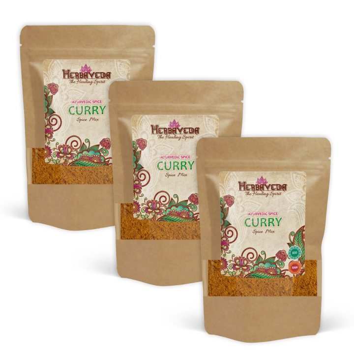 Curry EKO 100g x 3 paket i gruppen Råvaror & Dryck / Skafferiet / Kryddor & Salt hos Rawfoodshop Scandinavia AB (KRYCU001-SET3)