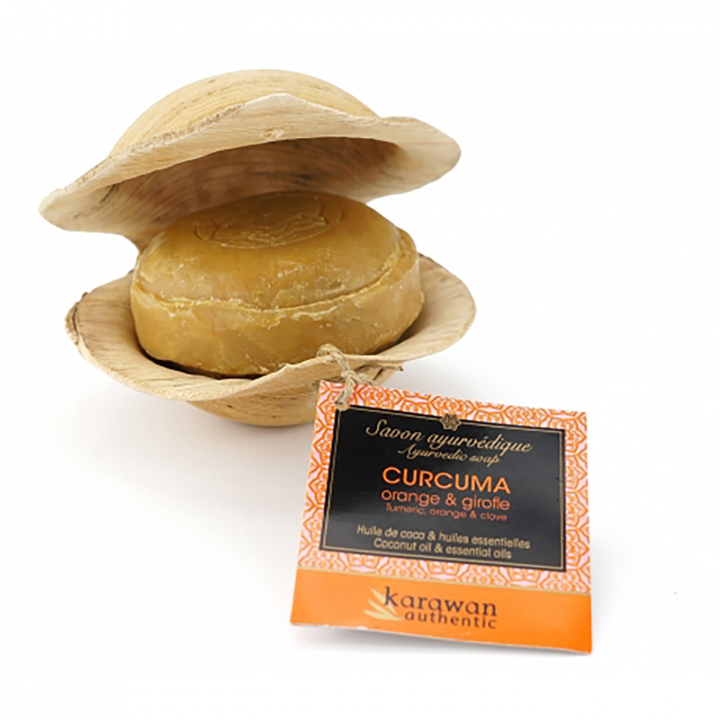 Ayurvedisk Tvål Gurkmeja 100g i gruppen Hud & Kropp / Kropp / Handtvål hos Rawfoodshop Scandinavia AB (KSA1MIX-GURK)