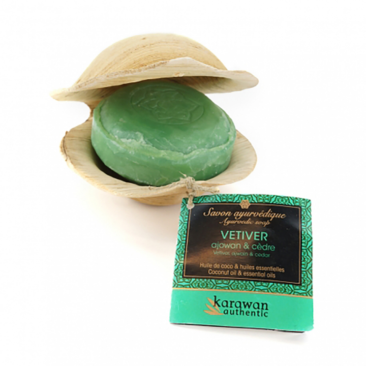 Ayurvedisk Tvål Vetiver 100g i gruppen Hud & Kropp / Kropp / Handtvål hos Rawfoodshop Scandinavia AB (KSA1MIX-VETI)