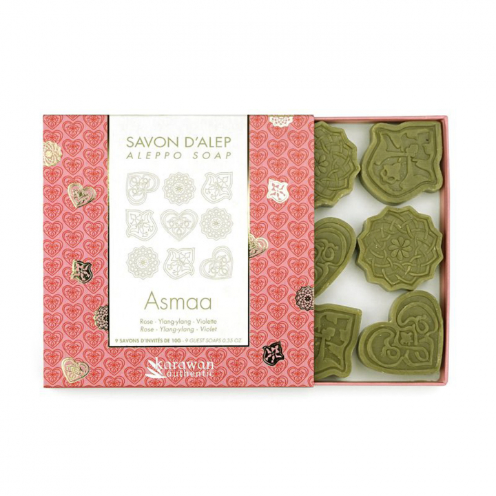 Mini Aleppotvål Asmaa 9x10g i gruppen Hud & Kropp / Kropp / Handtvål hos Rawfoodshop Scandinavia AB (KSH10AIN)