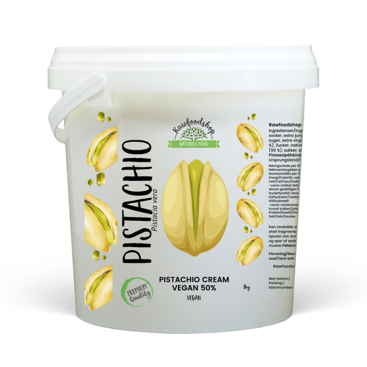 Pistagekräm Vegan 50% 1kg i gruppen Råvaror & Dryck / Nötter / Nötsmör hos Rawfoodshop Scandinavia AB (L00220CPO-1)